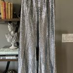 Forte Forte Encanto Fil Coupe Lurex Flare Pants Estrella Silver Womens Size 00 U Photo 8