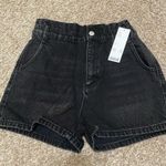 BDG Pull-On High Waisted Mom Short Black Denim NWT Size XS Photo 4