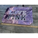 Victoria's Secret Pink Crinkle Tote Crackle Peace Weekender NWT 2008 Metallic VS Photo 4