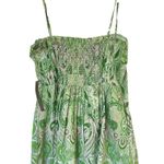 Love The Label Karina Mini Dress NWT Paisley Pleated Anthropologie Sundress Green Photo 7