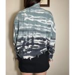 yfb Blue White Tie Dye Distressed Mock Neck Sweater Size Small Photo 1