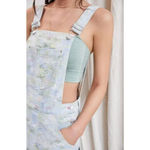 Anthropologie  Pilcro Floral Cut-Off Short Overalls Photo 1
