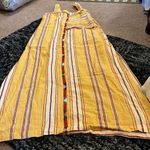 Tigerlily  Purnima Cotton Stripe Yellow Maxi Dress 4 Photo 9