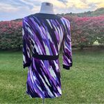 Style & Co  Purple Geometrical Print Tunic Photo 7