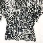 Loveappella Loveapella Dolman Wide Sleeve Women's Animal Print Top Size M Photo 3