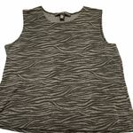 Josephine Chaus animal print tank top black gray L Photo 0