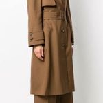 New Marni beige brown wool belted trench coat Size 0 Photo 2