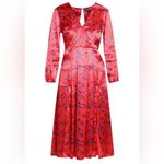 Top shop Women’s Red Moroccan Satin Dress Size 8 Photo 1