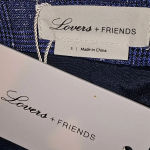 Lovers + Friends NWT Womens Cobalt Blue Alaina Blazer Small Photo 3