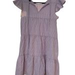Lulu's Picnic Perfect Lavender Gingham Tiered Babydoll Dress Photo 4