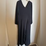 Soft Surroundings  “Penelope” Long Sleeve Flowy Jumpsuit Sz Large in Black NEW Photo 1