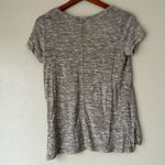 EXPRESS One Eleven Heathered Brown Short Sleeve Top Size Small Photo 3