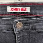 Johnny Was  High Rise Skinny Jeans Stretch Denim Black JWD1001 Size 32 Photo 10