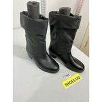 Womans Black Waterproof Size 8 Extra Wide Pull On Lined Snow Boots Photo 1
