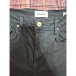Frame  Women's Black Le Vintage Bermuda Raw Edge Denim Shorts Size 28 Photo 1
