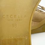 Cecelia New York Holly Wedge Bootie Chestnut Suede Fox Fur Lace Up Boot Size 9 Brown Photo 13