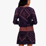 XIRENA Southern Blue Paisley Print Saskia Drawstring Mini Skirt Size Small Photo 3