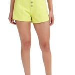 Levi's Strauss Women’s Notch High Waisted Mom Shorts Daiquiri Green Size 26 Photo 0