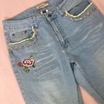 Apollo Jeans Light Blue Embroidered Flare Jeans Size undefined Photo 1