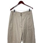 Ulla Johnson  Light beige Tan tapered leg high rise pants sz 12 Photo 3