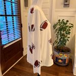 SheIn  NWOT Oversized White Long Sleeve Top with Football Print Photo 2