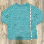 Gerry Women’s Crew Neck Pullover Sweatshirt Blue Zipper Shoulder Size M Size M Photo 5