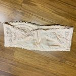 Aerie Bra Womens 36D Pink Floral Lace Bandeau Bralette Strapless Underwire Photo 1