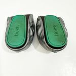 Tieks  Packable Leather Ballet Flats in Metallic Pewter Silver Photo 10