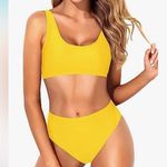 Tempt me Women Cheeky Cut 2 piece bikini high cut Yellow Size XS Photo 0