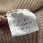 Women’s Beige Sleeveless Ribbed Knit Top Size Medium Photo 4