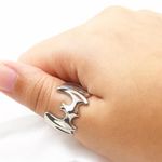 Silver Bat Ring Photo 2