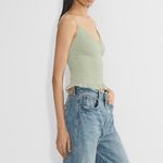 Aritzia Wilfred Tuberose Tank Sage Green Smocked Camisole L Size L Photo 2