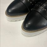 Olivia and Kate faux leather metal stud embellished ladies VEGA loafers 8.5 White Photo 2