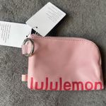 Lululemon  Clippable Card Pouch Pink Haze / Desert Red Photo 1