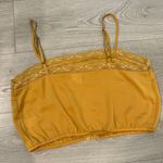 BP Cropped Yellow Lace Tanktop Photo 2