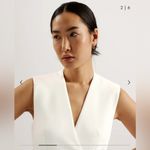 Ted Baker New! Molenaa Sleeveless Tailored Midi Wrap Dress Ivory US 6 $575 Photo 4