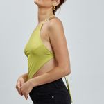 Blue Blush ONE SHOULDER ASYMMETRIC SCARF TOP W/ BACK TIE   Photo 2