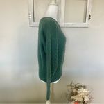 JG Hook 100% Wool Vintage Sweater With Shoulder Pads Green Size M Photo 1