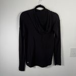 Lululemon  Extra Mile Long Sleeve Hoodie Black Thumbholes Stretch Run Womens XS Photo 5
