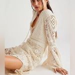 Jen's Pirate Booty Jen’s Pirate Booty Chaouen Lace Crochet Boho Maxi Dress Ivory XS Photo 3