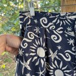 C&C California Women's Blue And White Beach Print 100% Linen Pants Size L Photo 4