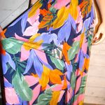 Vintage Hawaiian Floral Halter Wide Leg Jumpsuit S Photo 3