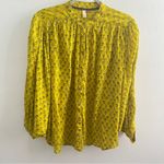 Pilcro Anthropologie The Sidney Yellow Floral Batwing Blouse Size SMALL NWOT Photo 5