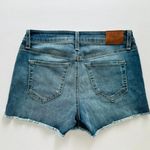 Level 99 Anthropologie Jean Shorts Size 26 Santo Medium Blue Wash 4" Beach Vacay Photo 6