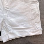 Just Black Denim size 30 Romeo White Frayed Cuff Maternity Short Photo 3