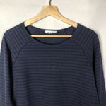 Neon Buddha Navy Blue Striped Long Sleeve Button Detail S Photo 2