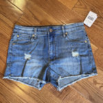 sts blue  Aubrey High Rise Cut Off Distressed Denim Blue Jean Shorts Size 27 NWT Photo 0
