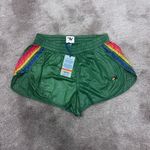 Aviator Nation Jungle Green Nylon Jogger Shorts New Size Medium Photo 1