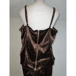 Pretty Little Thing Women's Brown Velvet Skirt Set, Size 14/16 Photo 7