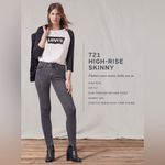 Levi's NWT Levi’s 721 High Rise Skinny Black Jeans Photo 2